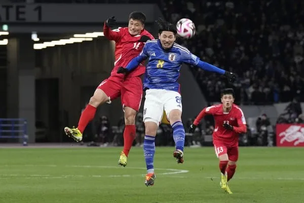 Kualifikasi Piala Dunia 2026, antara Korea Utara vs Jepang.